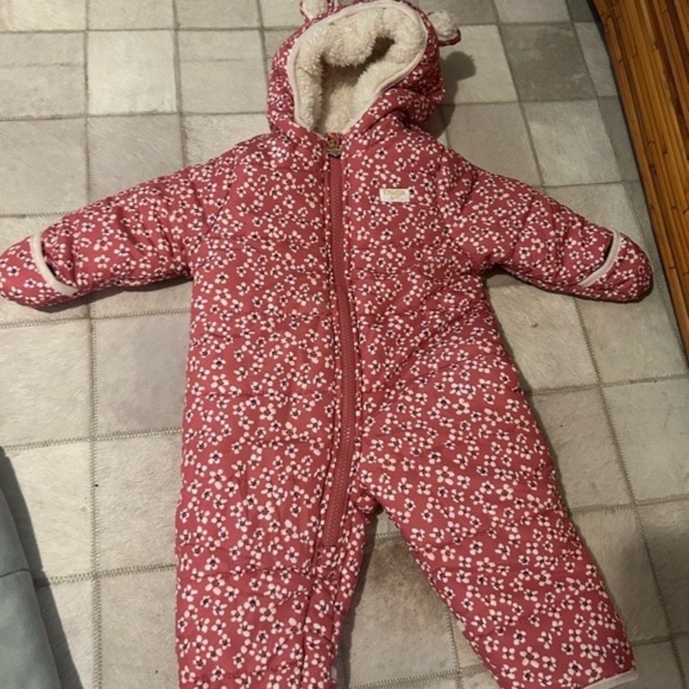 OshKosh B'gosh Pink Floral Puffer Jacket